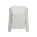 'S Max Mara White Cotton Long Sleeve T-Shirt