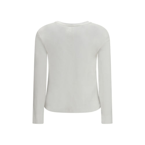 'S Max Mara White Cotton Long Sleeve T-Shirt