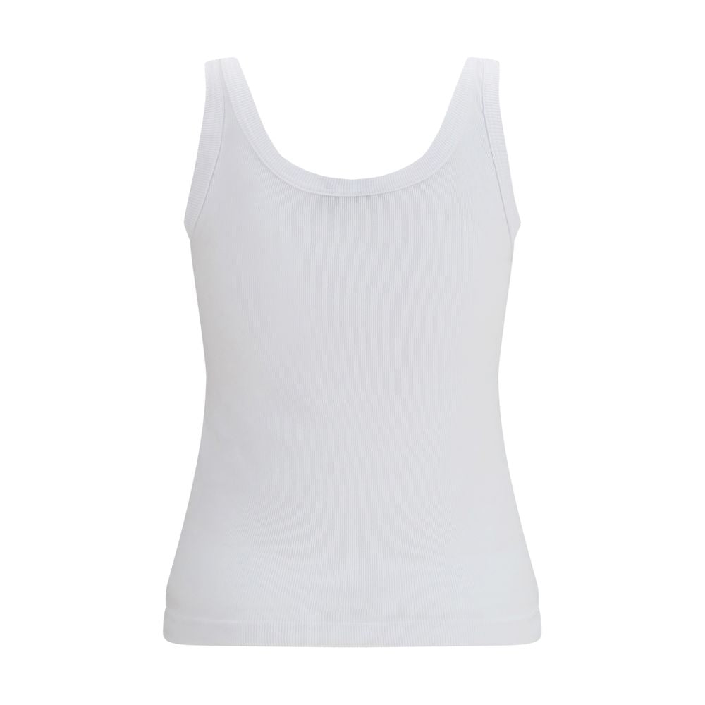 Dolce & Gabbana White Cotton Tank Tops