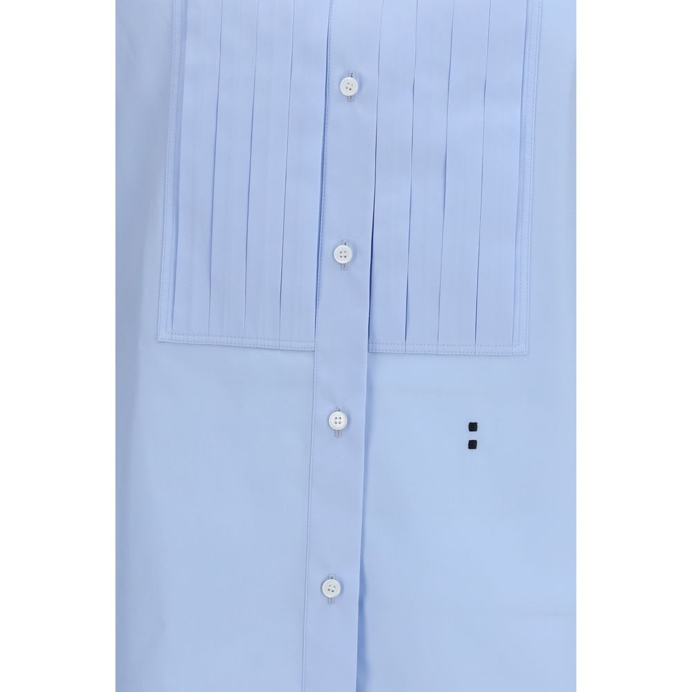 Fendi Blue Cotton Dress Shirt