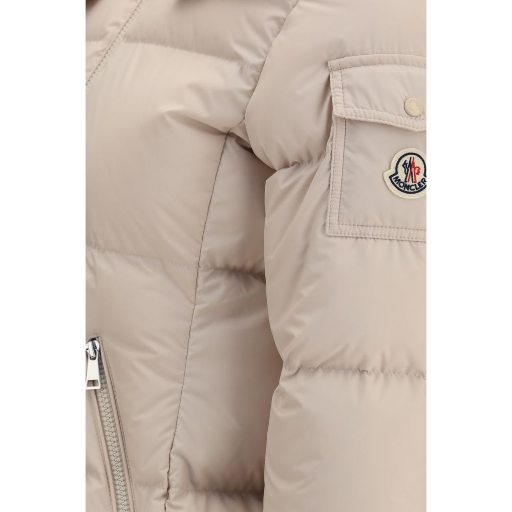 Moncler Beige Goose Down Shell Jacket