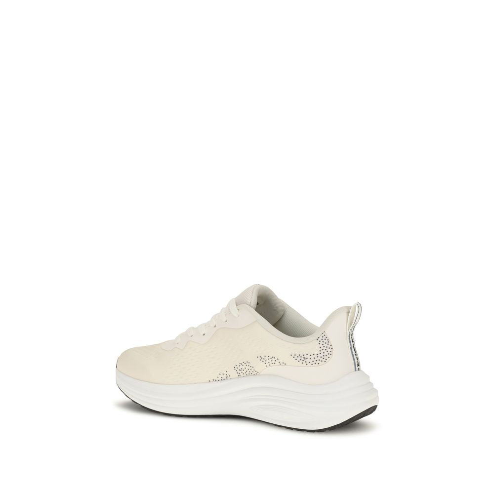 Palm Angels Beige Fabric Low Top Sneakers