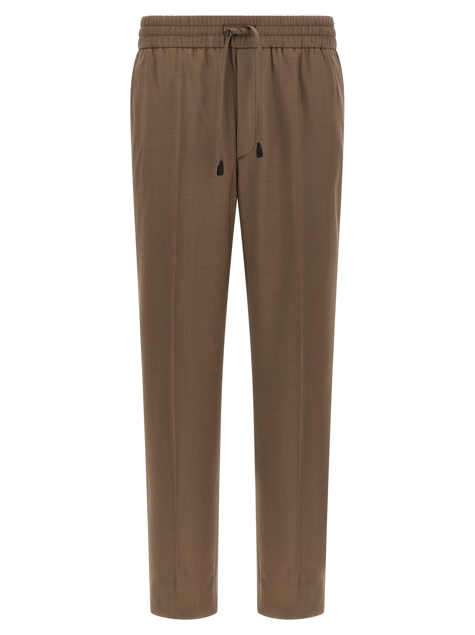 Brioni Brown Wool Casual Pants