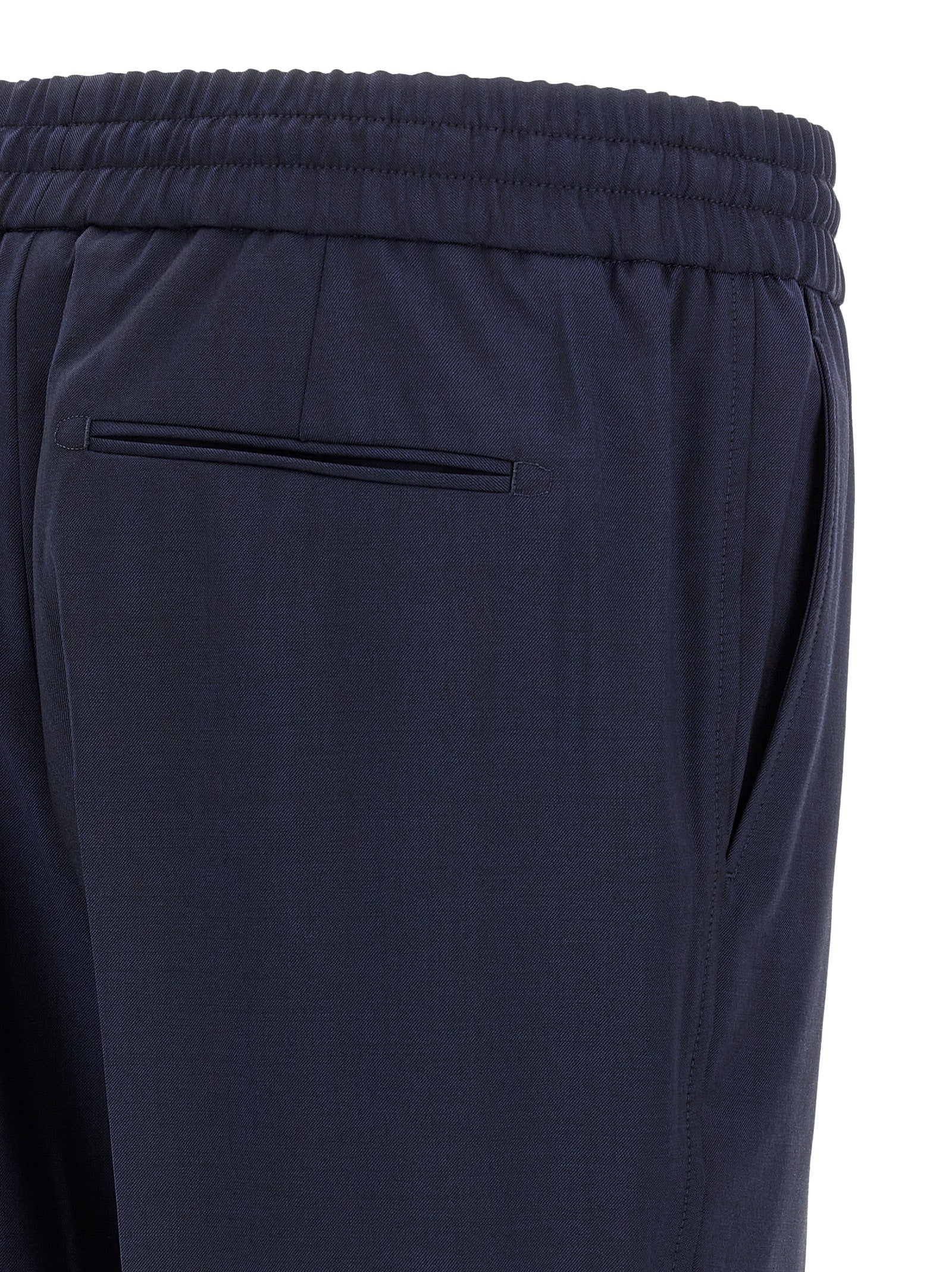Brioni Blue Wool Casual Pants