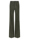 STOULS Gray Lamb Leather Pants