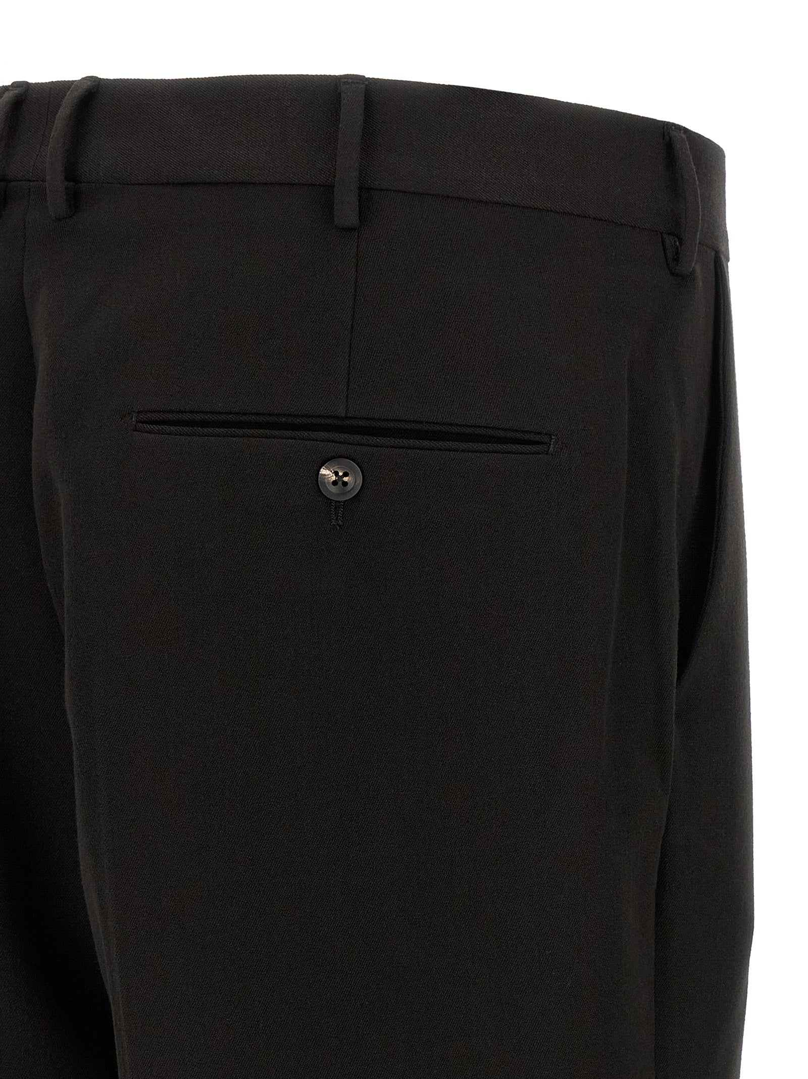 CELLAR DOOR Black Polyester Dress Pants