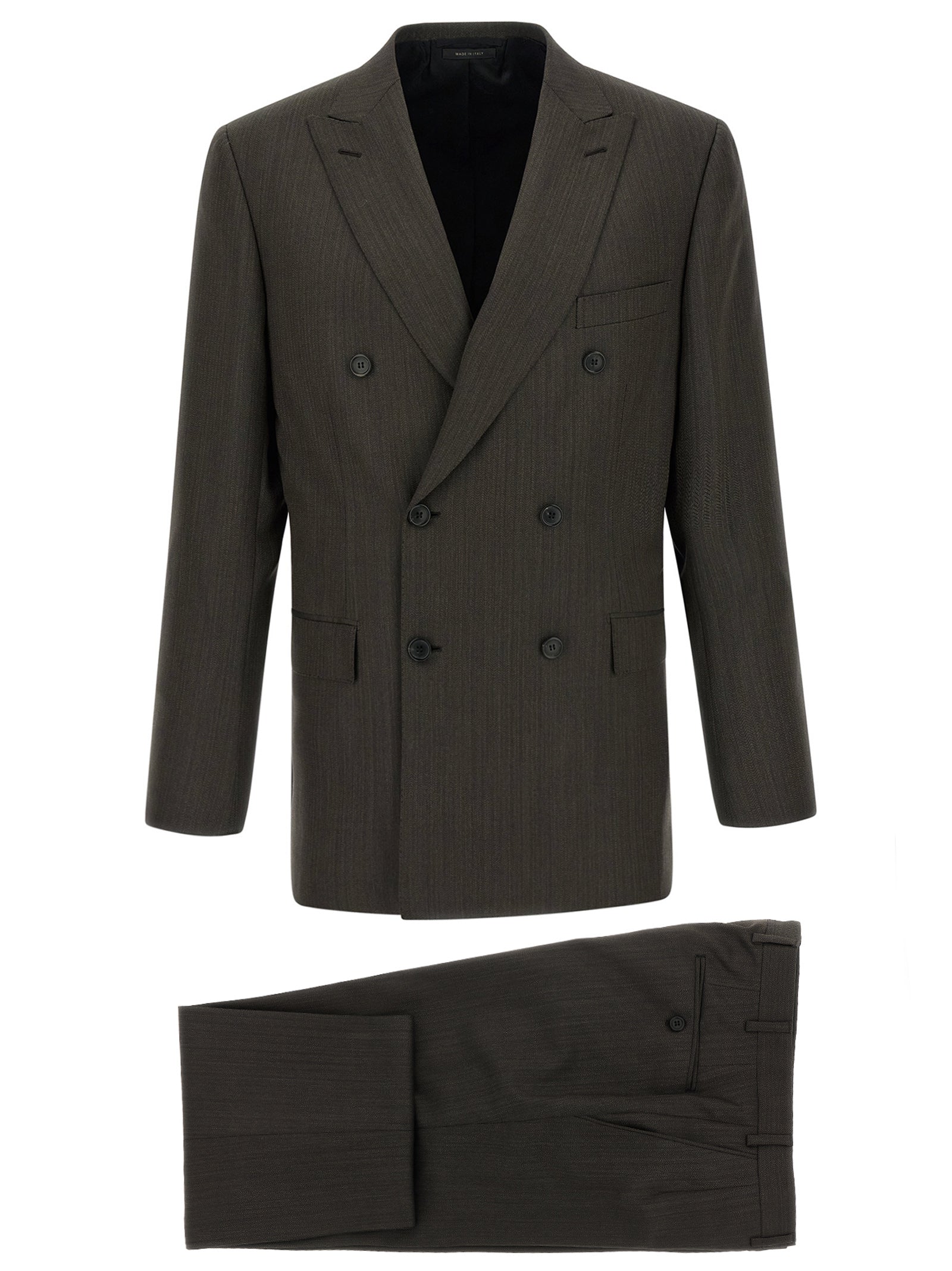 Brioni Brown Wool Two-Piece Suit