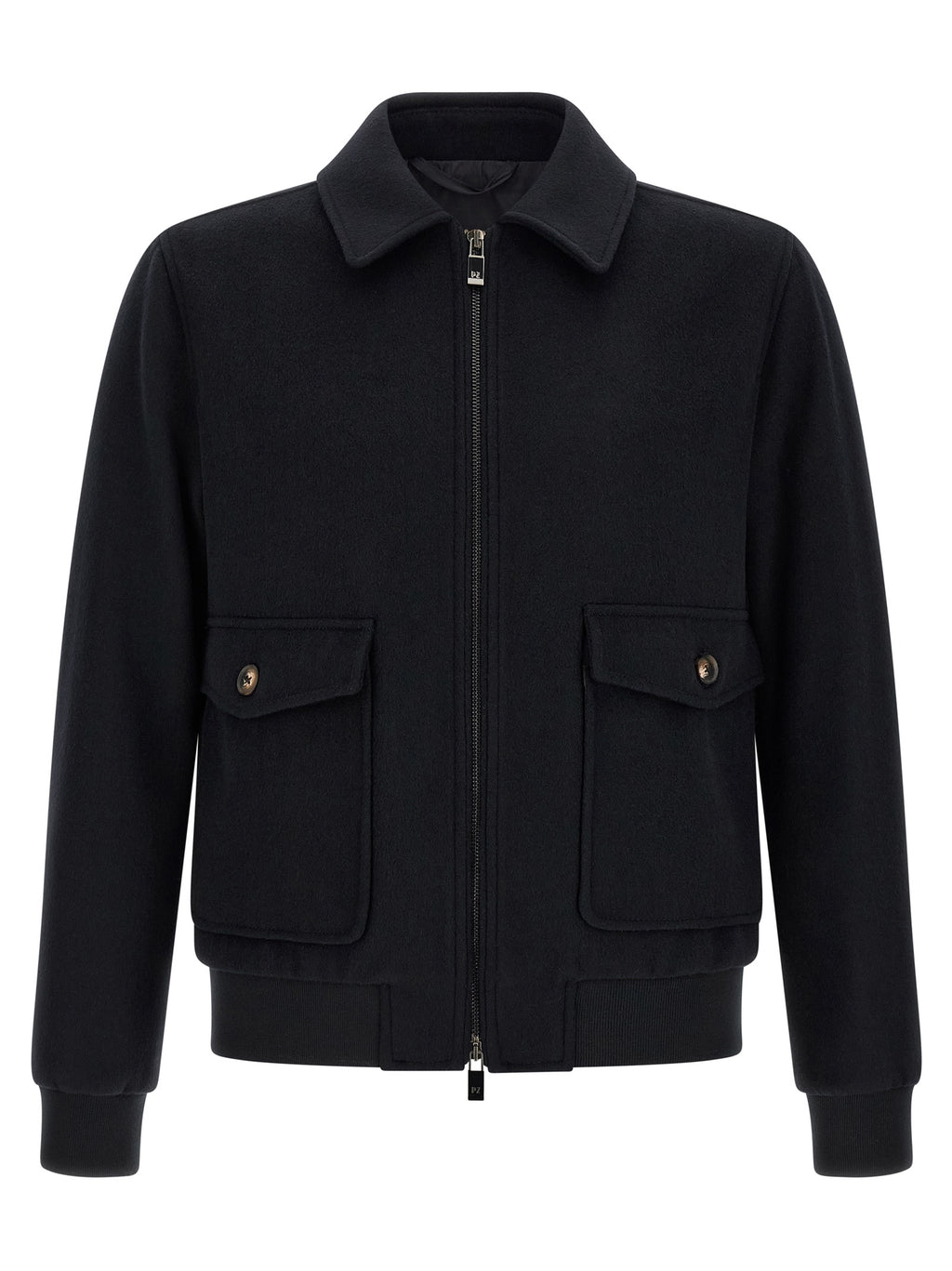 Pal Zileri Black Wool Bomber