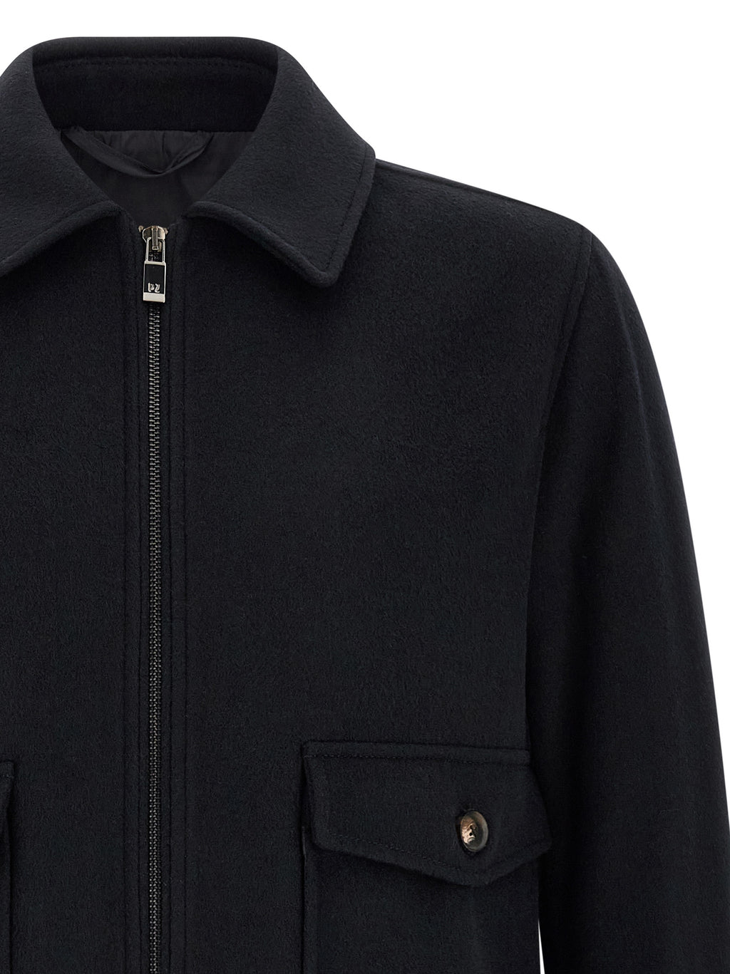 Pal Zileri Black Wool Bomber