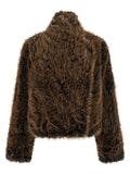 Manteau en polyester marron B&B COUTURE