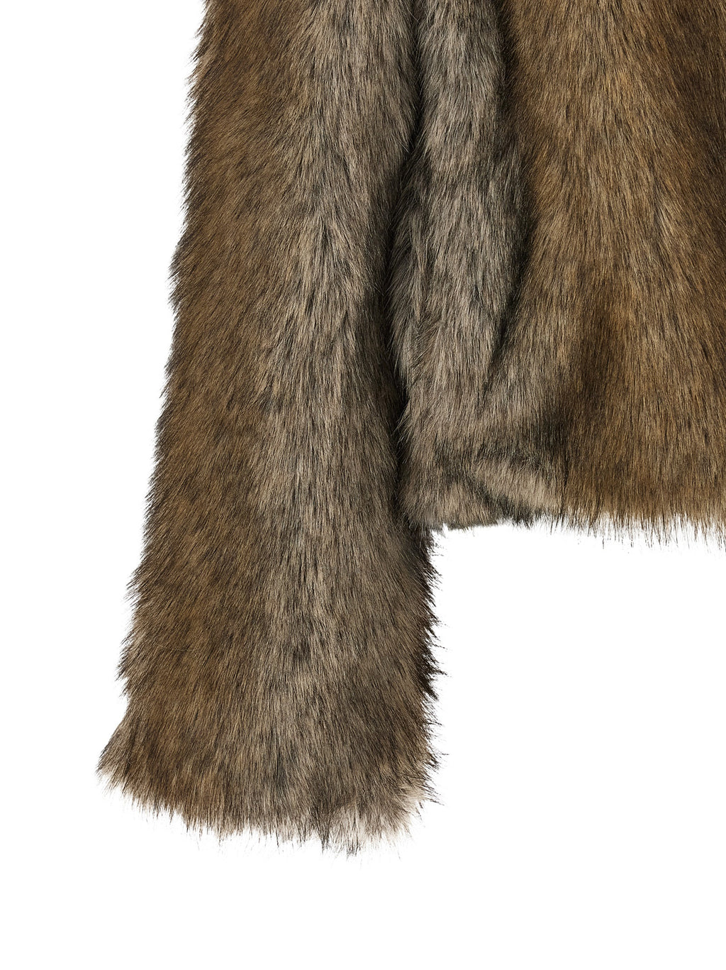 B&B COUTURE Brown Polyester Coat