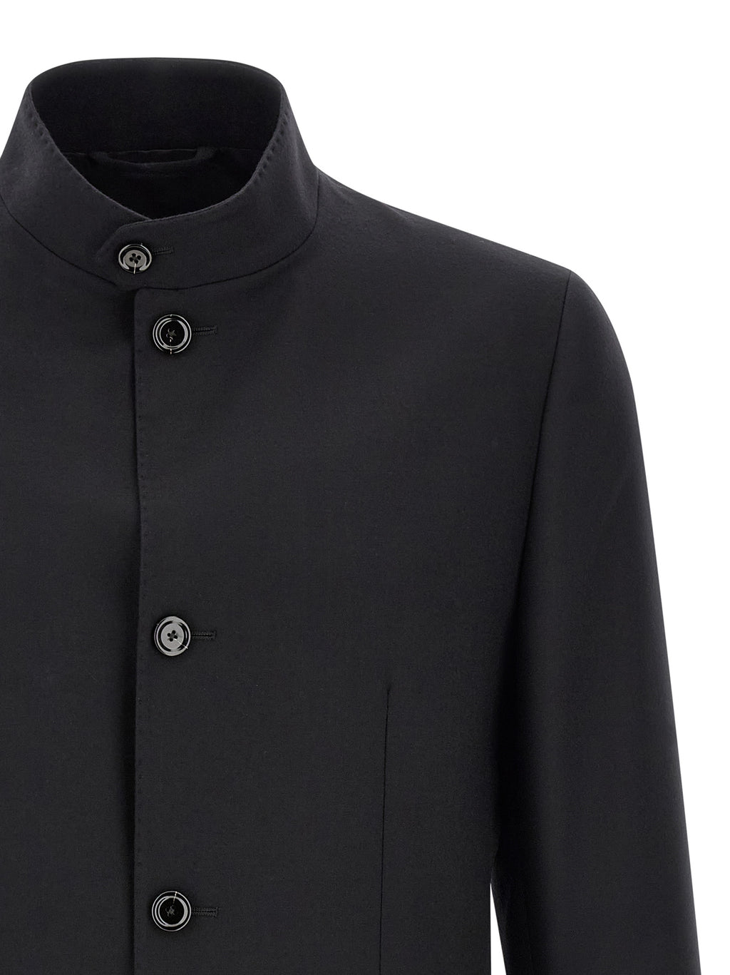 Lardini Black Virgin Wool Blazer