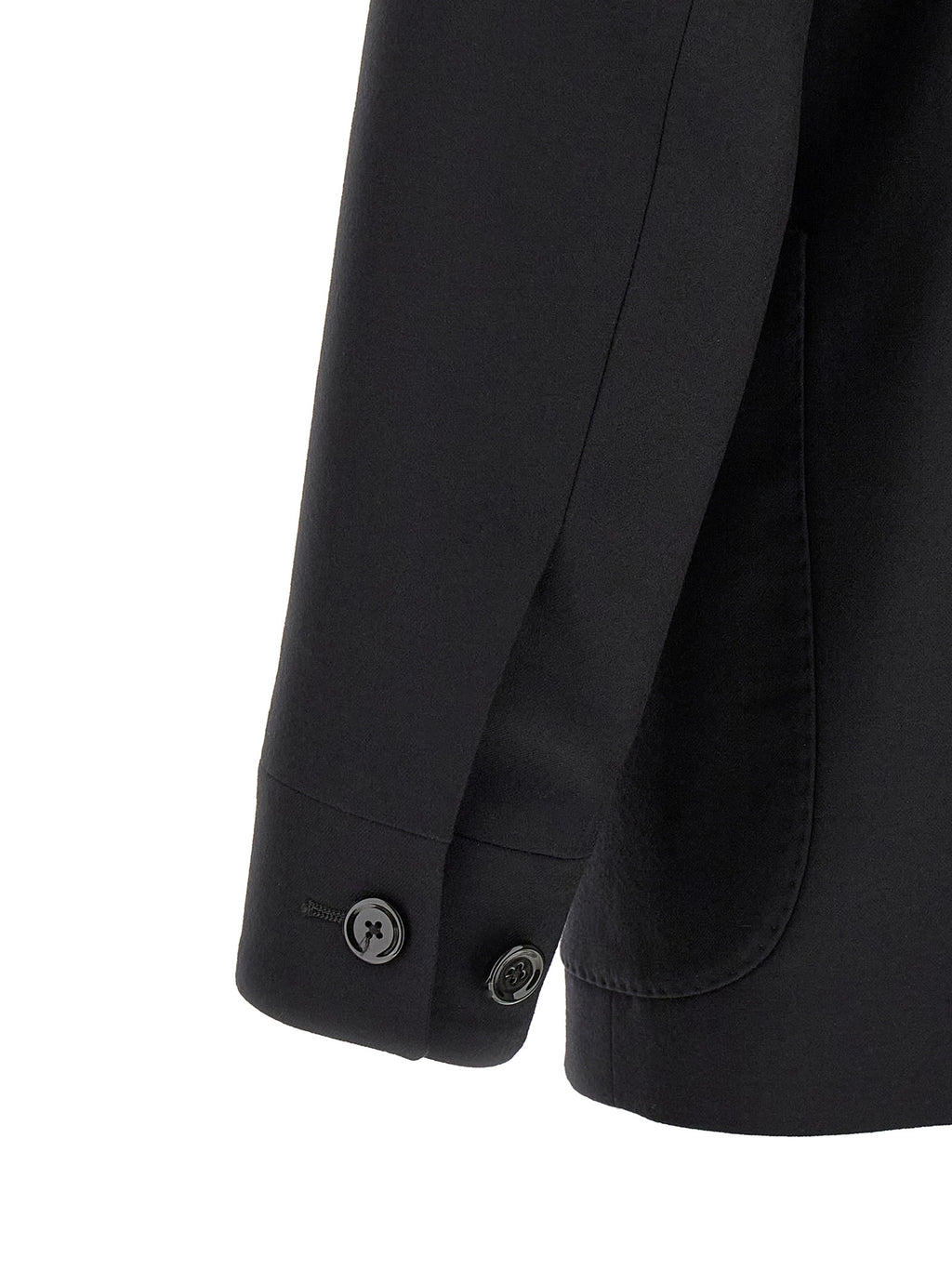 Lardini Black Virgin Wool Blazer