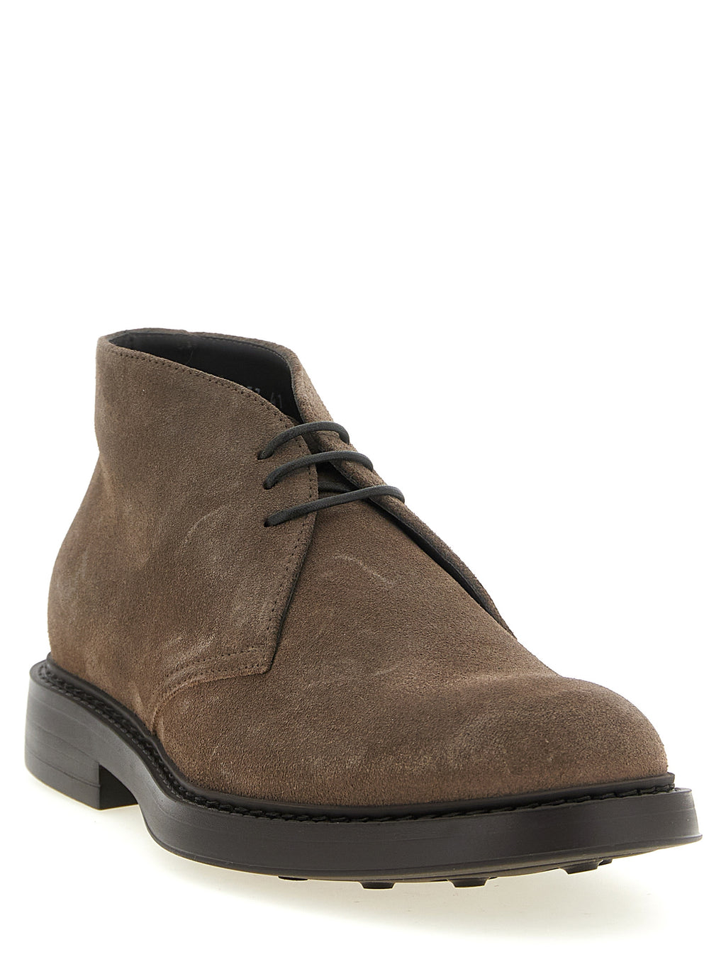 Doucal's Brown Lamb Leather Ankle Boots