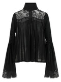 Zimmermann Black Lyocell Blouse