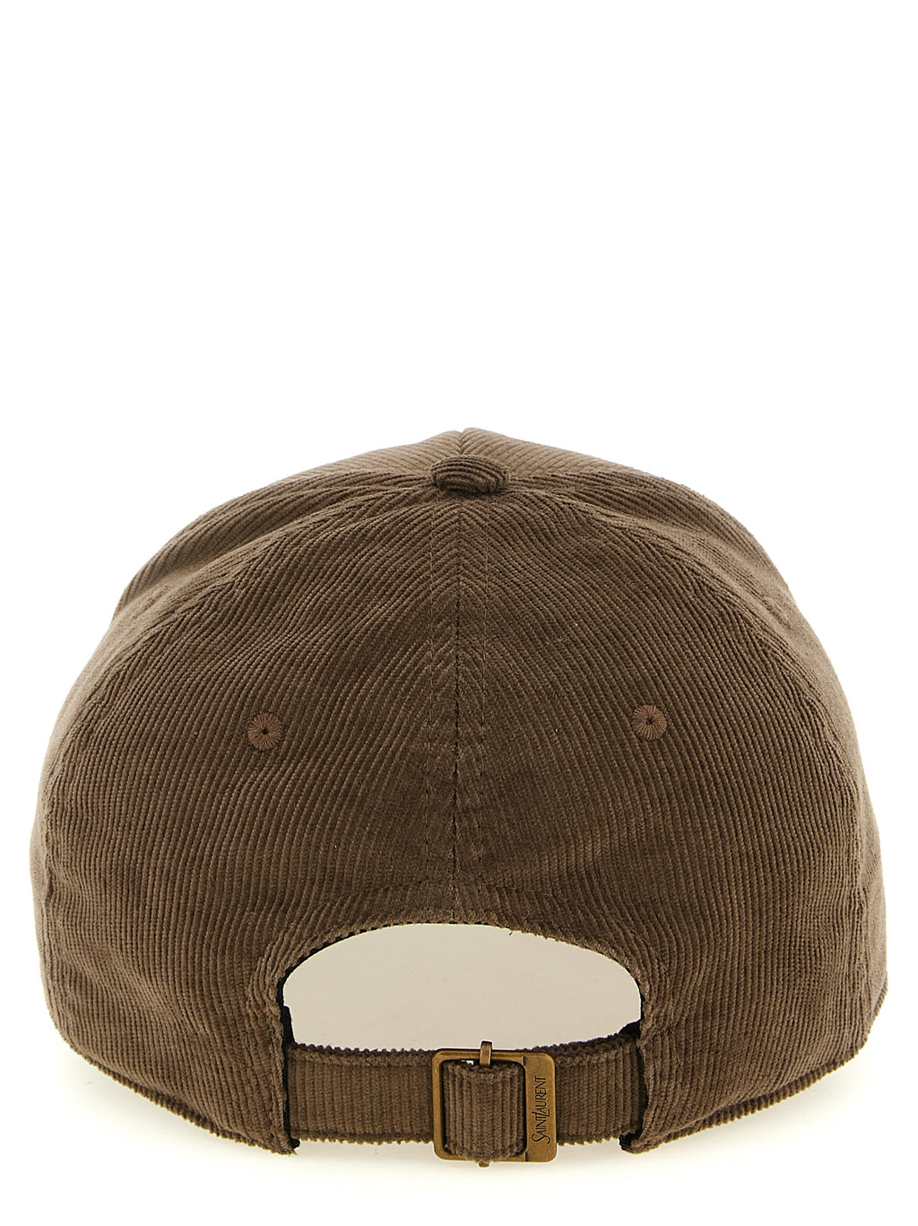 Saint Laurent Brown Cotton Cap (Baseball Hat)