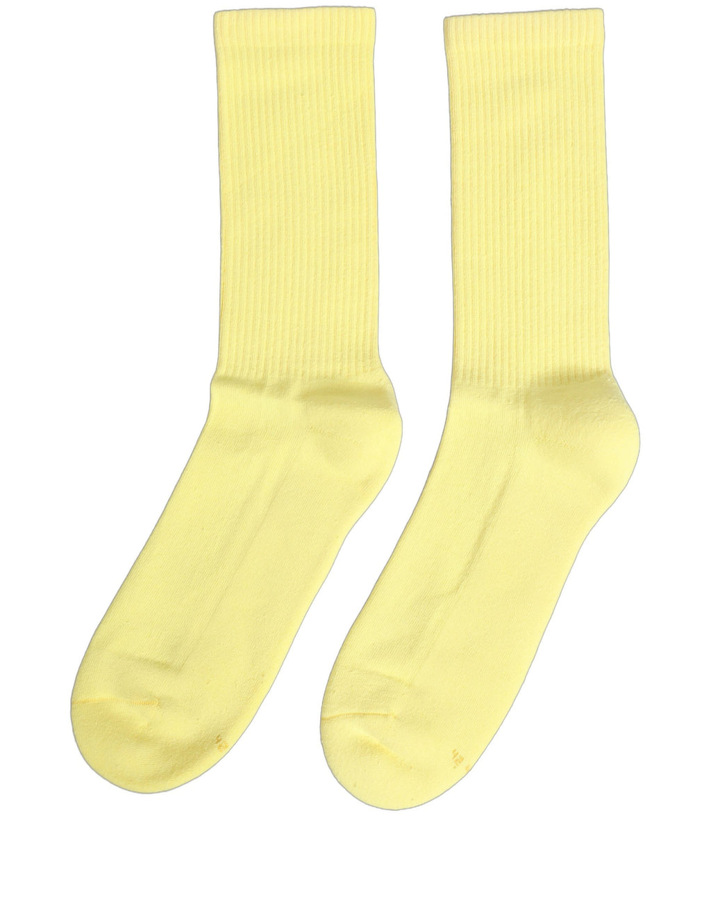 Dolce & Gabbana Yellow Cotton Ribbed Mid Calf Women Accessory Socks
