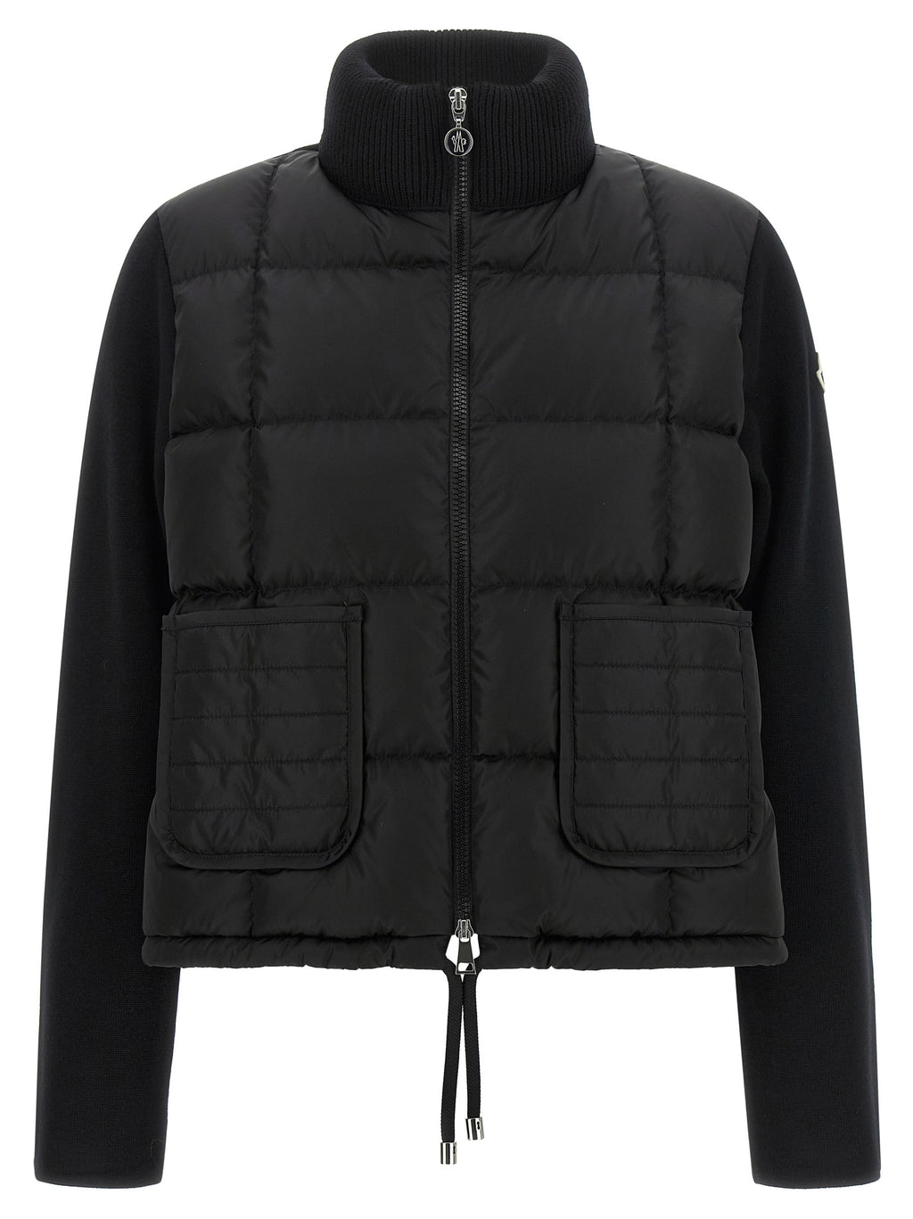 Moncler Black Virgin Wool Cardigan