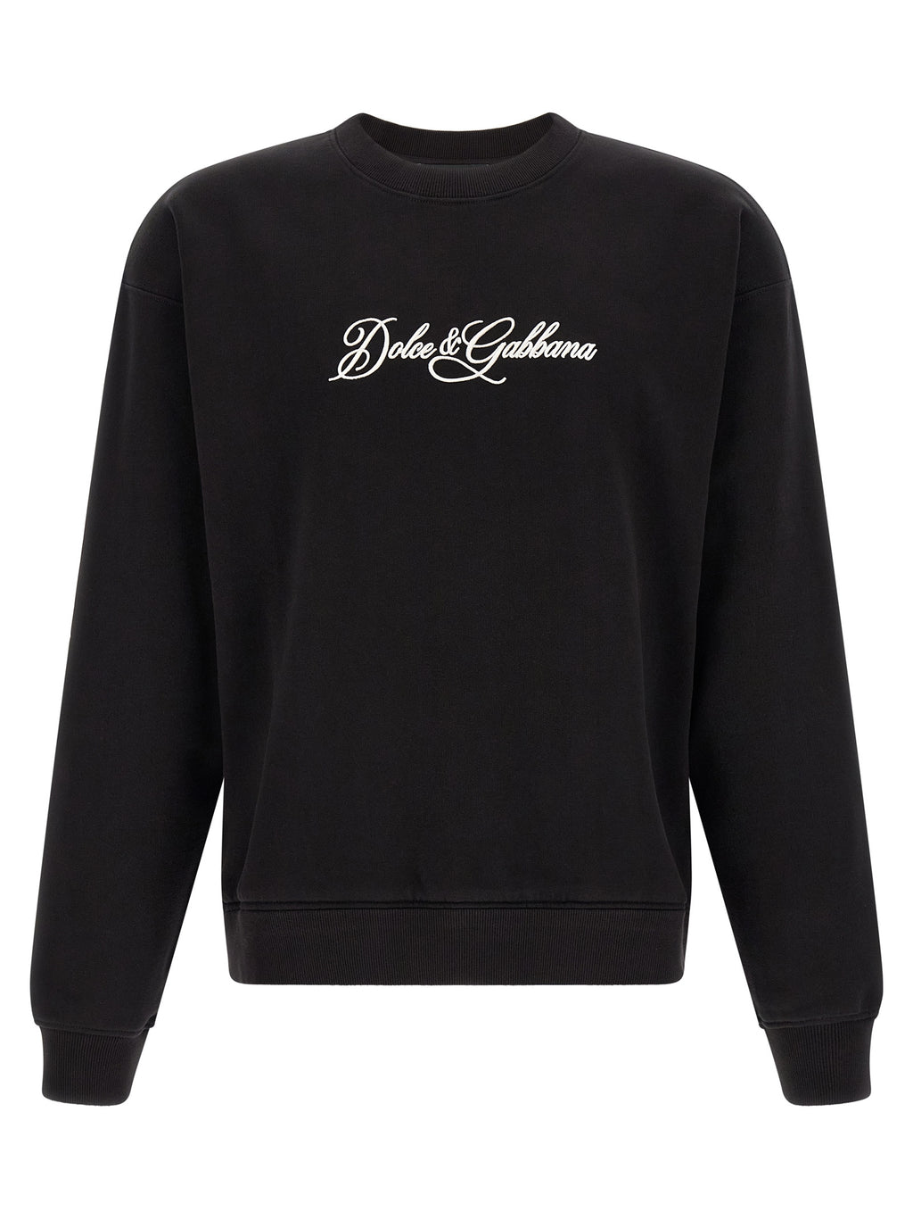 Dolce & Gabbana Black Cotton Sweatshirt
