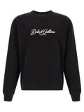 Dolce & Gabbana Black Cotton Sweatshirt