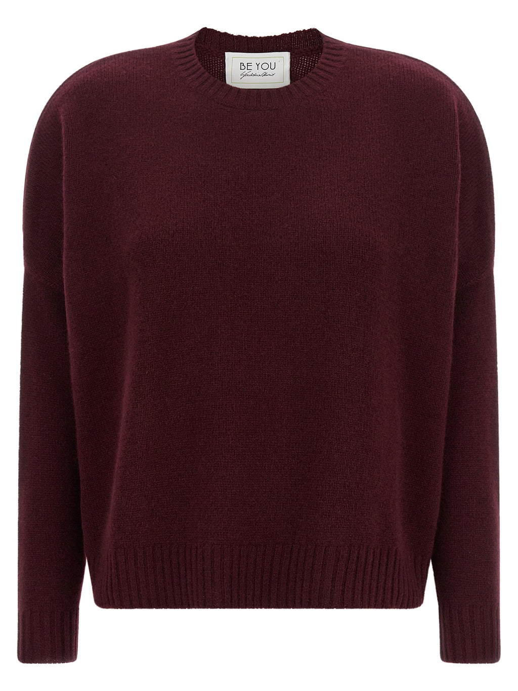 BE YOU Bordeaux Cashmere Cardigan