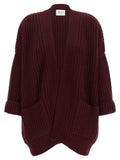 BE YOU Bordeaux Cashmere Cardigan