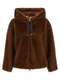 Herno Brown Polyester Bomber