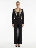 Dolce & Gabbana Black Elastane Blazer