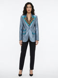 Dolce & Gabbana Blue Polyamide Blazer