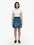 Dolce & Gabbana Teal Elastane Mini Skirt