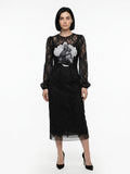 Dolce & Gabbana Multicolor Cotton Cocktail Dress