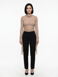 Dolce & Gabbana Purple Viscose Casual Pants