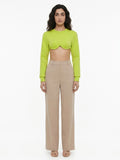 Dolce & Gabbana Green Elastane Long Sleeve T-Shirt