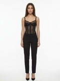 Dolce & Gabbana Black Elastane Bodysuit