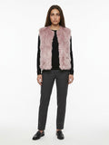 Dolce & Gabbana Pink Silk Sleeveless Jacket