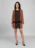 Dolce & Gabbana Brown Elastane Casual Dress