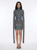 Dolce & Gabbana Silver Elastane Turtleneck