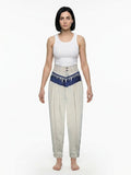 Dolce & Gabbana Navy Blue Cotton Casual Pants