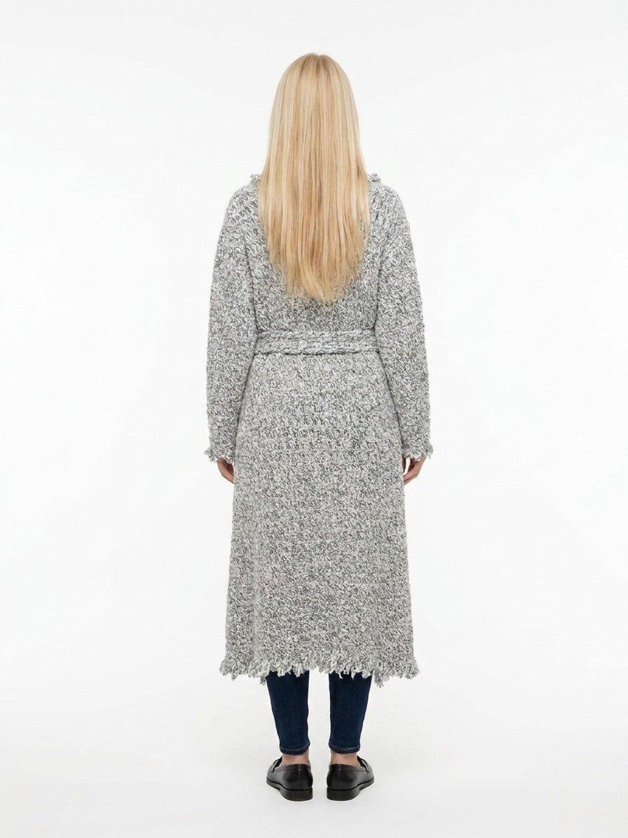 Dolce & Gabbana Multicolor Cashmere & Wool Long Coat