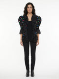 Dolce & Gabbana Multicolor Acetate Biker Jacket