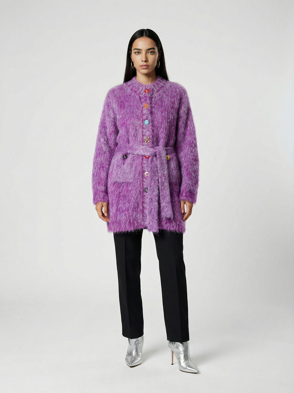 Dolce & Gabbana Multicolor Polyamide Cardigan