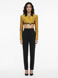 Dolce & Gabbana Multicolor Elastane Full-Length Jacket