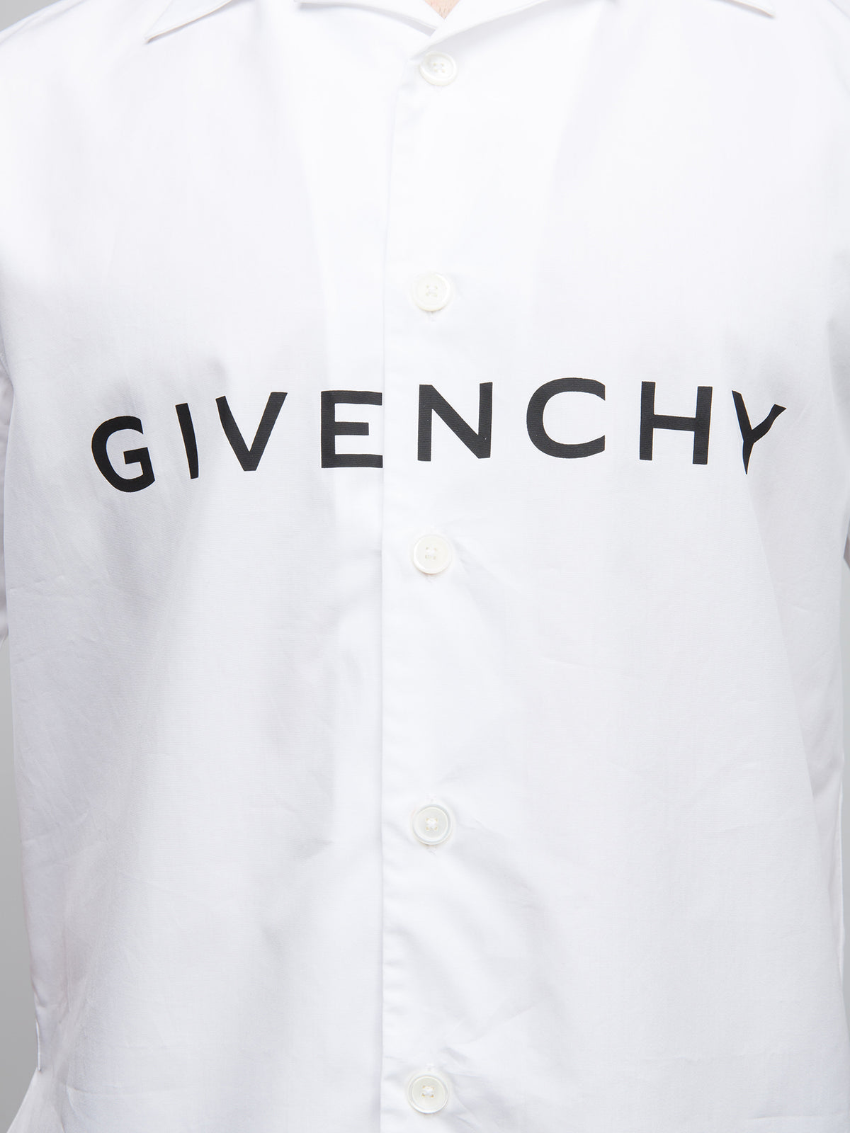 Givenchy Bicolor Cotton Shortsleeve Shirt