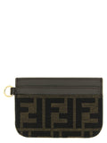 Fendi Brown Polyester Cardholder