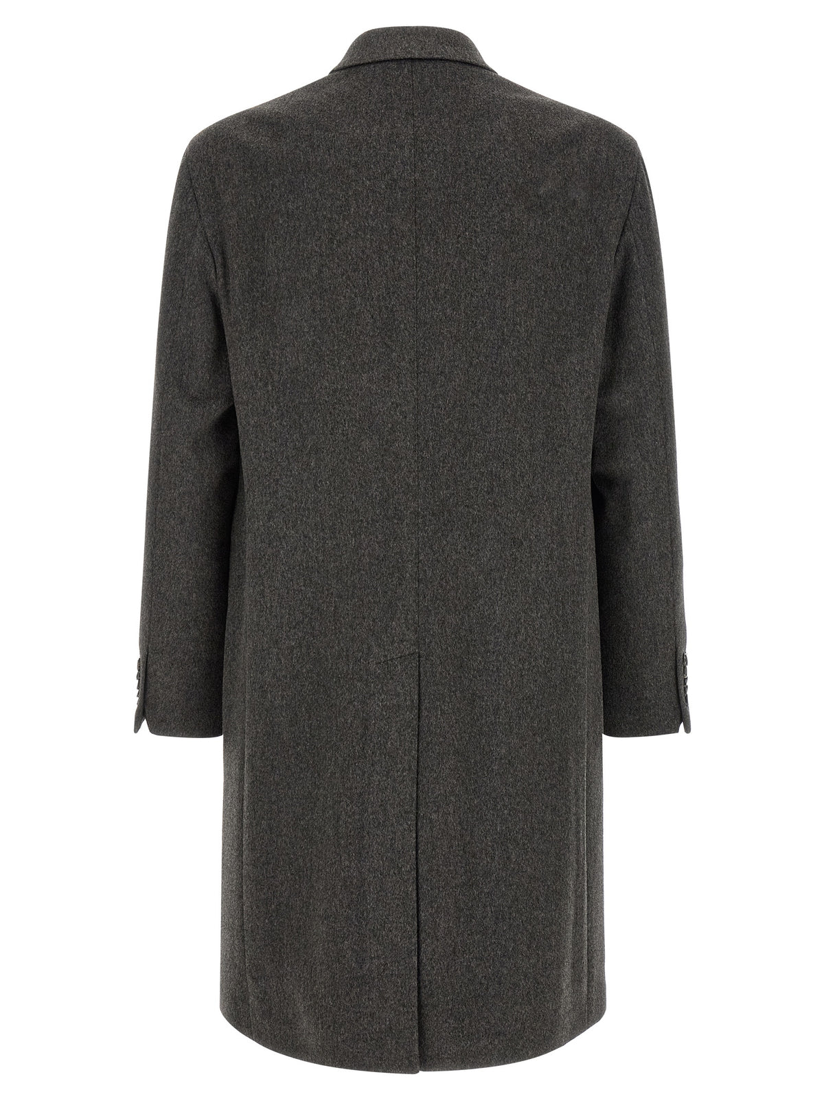 Tagliatore Gray Virgin Wool Coat