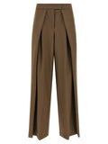 NUDE Brown Wool Pants