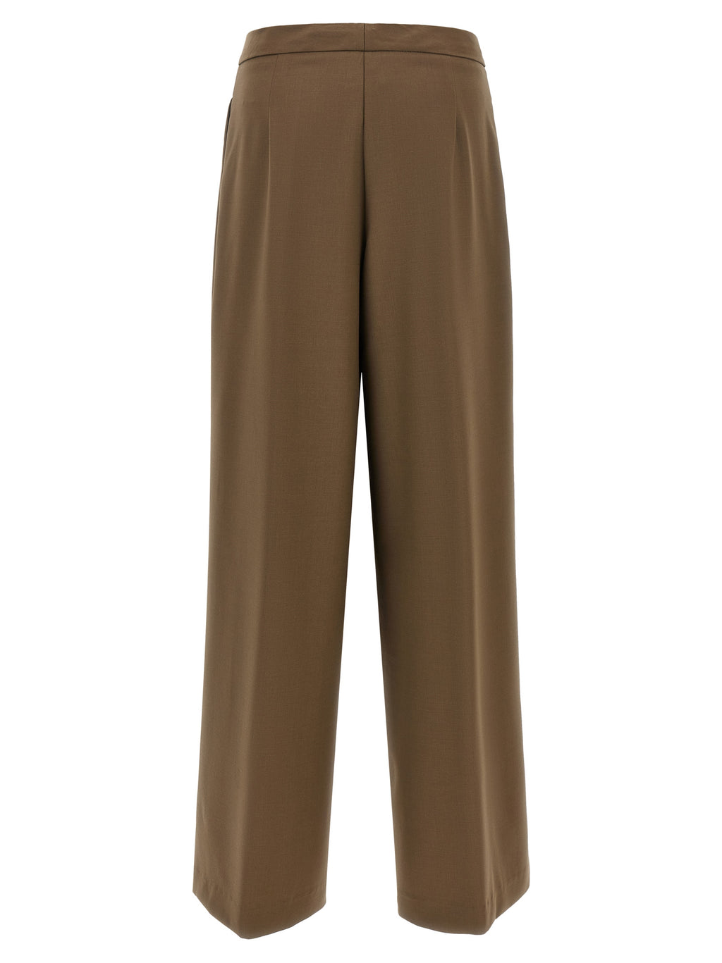 NUDE Brown Wool Pants