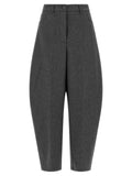 NUDE Gray Wool Casual Pants