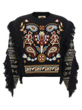 FARM RIO Black Wool Cardigan