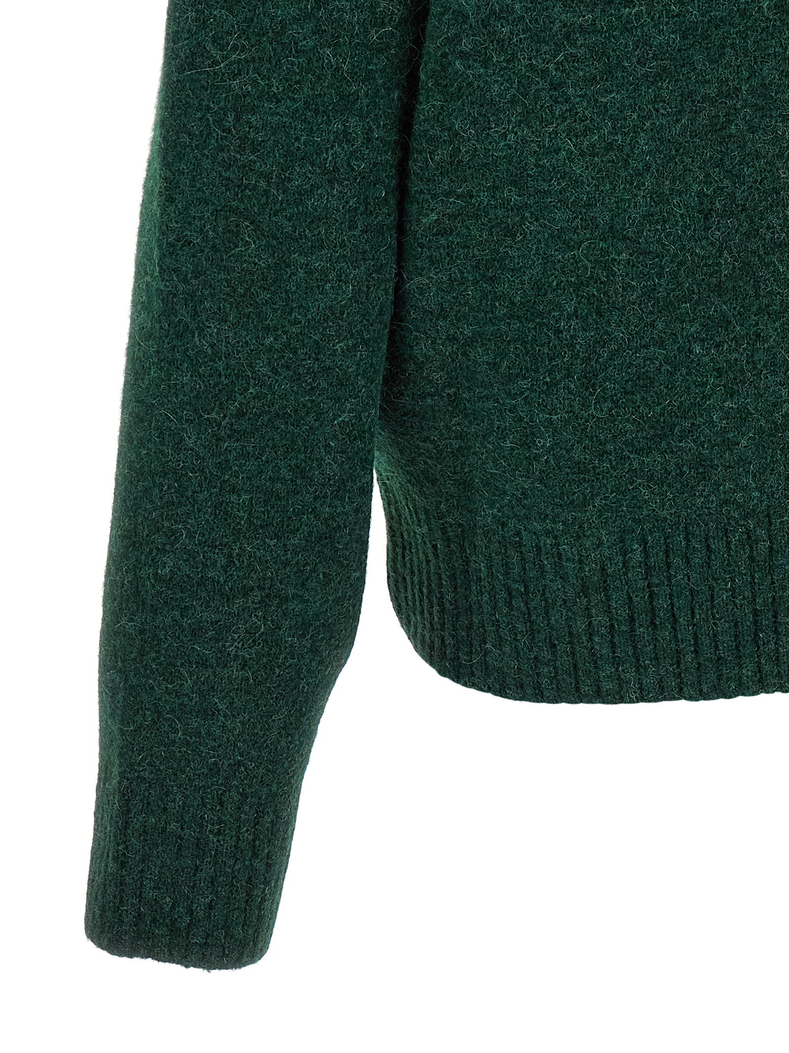 Ami Paris Bicolor Alpaca Cardigan